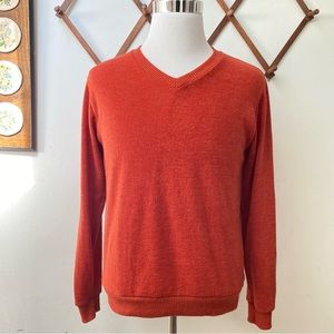 Terrycloth Burnt Orange Sweater